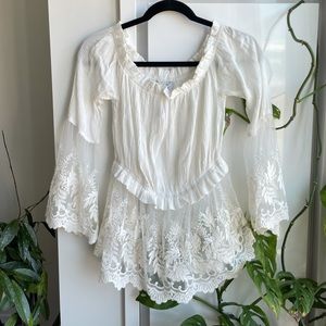 Brand new LF lace off the should top